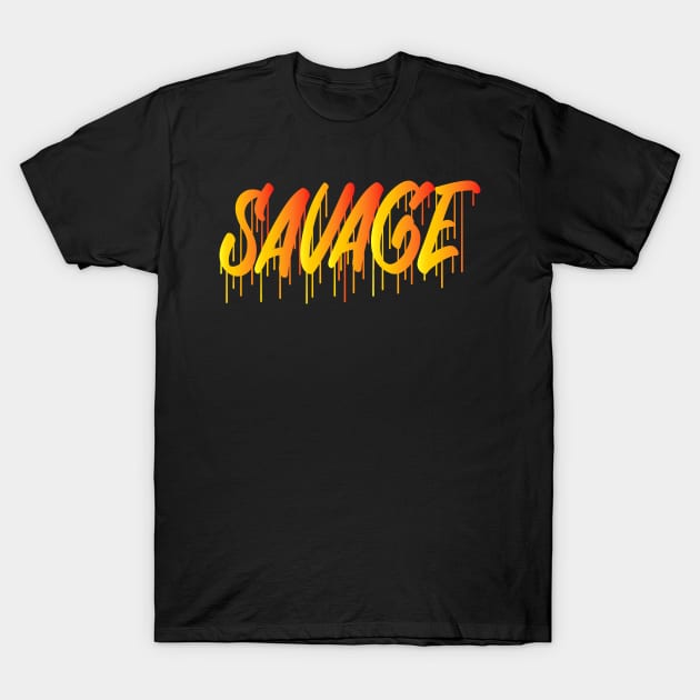 Savage gold T-Shirt by Biggy man
